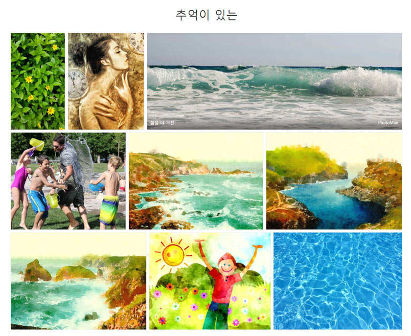 Fleximage 형태의 갤러리 이미지