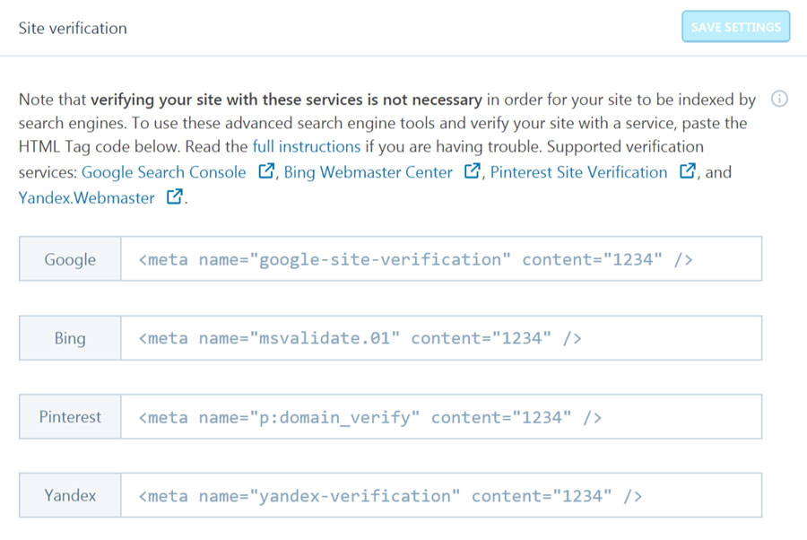 Jetpack Site verification
