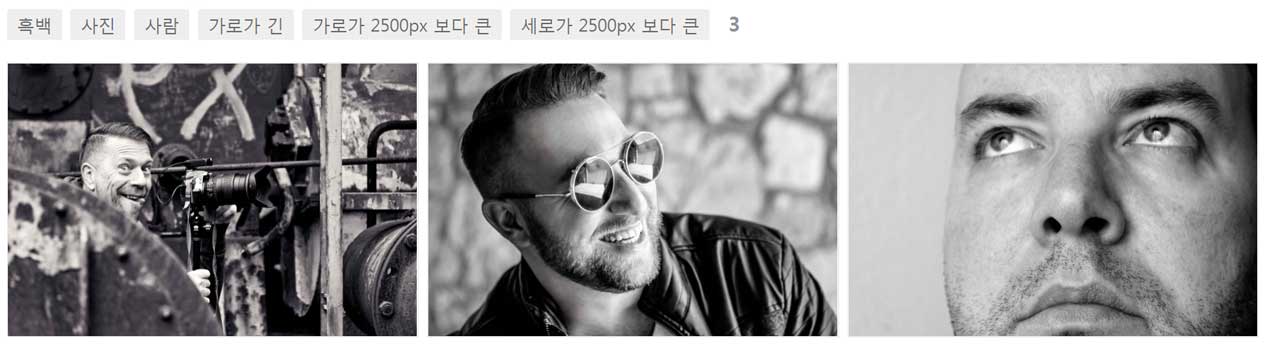 모든 검색 조건 사용 결과